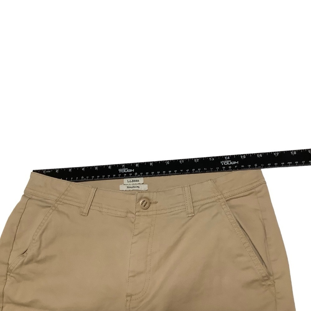LL Bean Favorite Fit Pants Sz 8 Tan - Picture 5 of 8